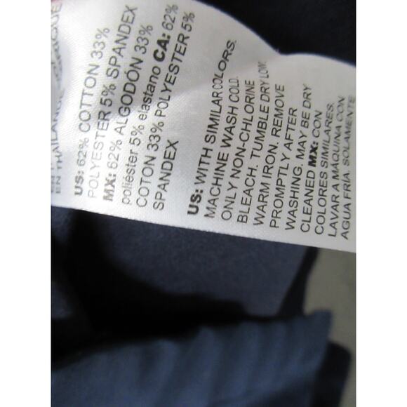 Chico's Womens No-Iron Blue Chic Stretch Bow-and-Grommet Tunic Top Sz 2, 12 US - Picture 12 of 16